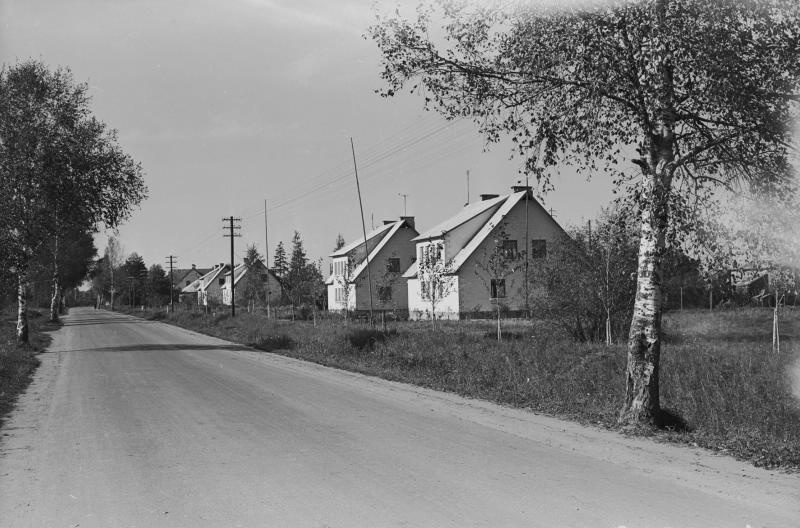 Дорога в поселке, 1955 - 1965, Латвийская ССР, Елгава