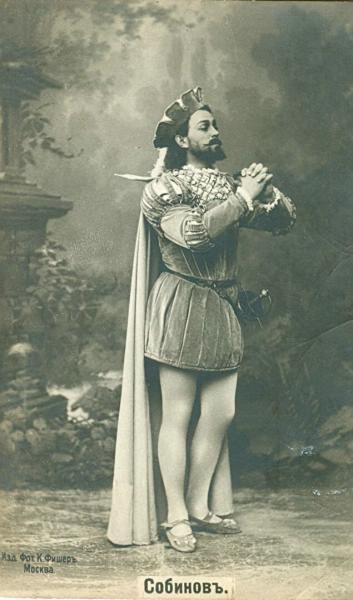 Леонид Собинов в роли Фауста, 1910 - 1916, г. Москва