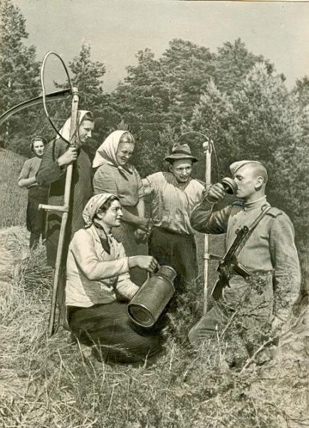 Встреча бойца, 1944 год