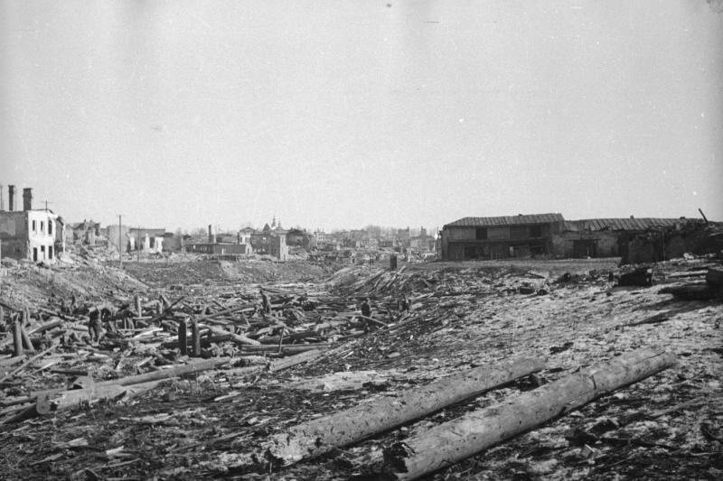 Руины, 1943 год, Смоленская обл., г. Вязьма
