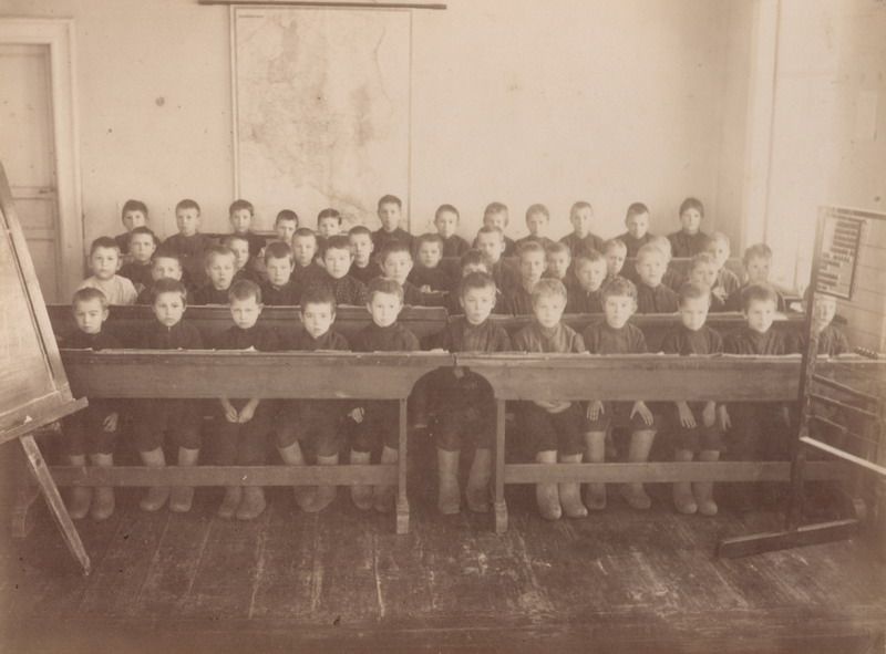 Класс мальчиков в Доме трудолюбия, 1900-е, г. Череповец и Череповецкий район