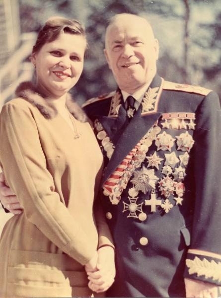 Георгий Жуков и его жена Галина Александровна, 1966 год, г. Москва