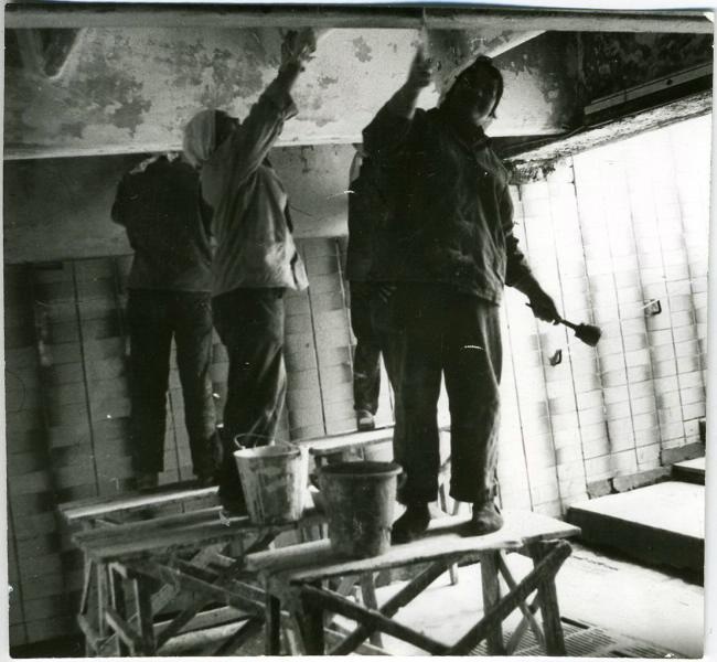 Ремонт подземного перехода через Новый Арбат, 1992 год, г. Москва