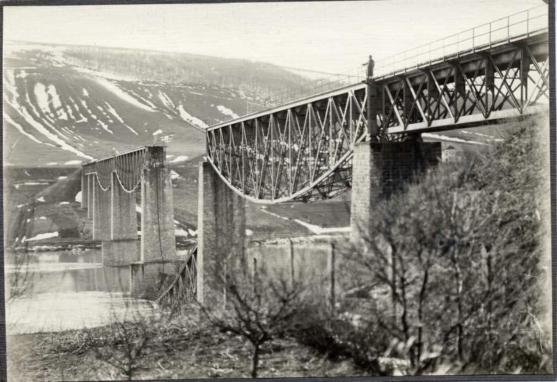 Мост через реку Днестр, 1918 - 1922, г. Залещики