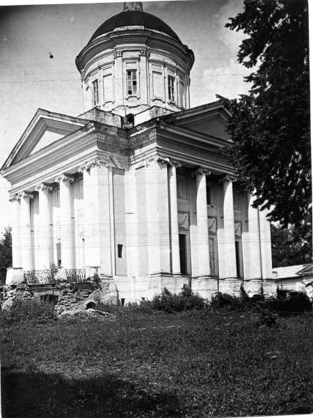 Развалины дома с колоннами и бельведером, 1920-е, Смоленская губ.