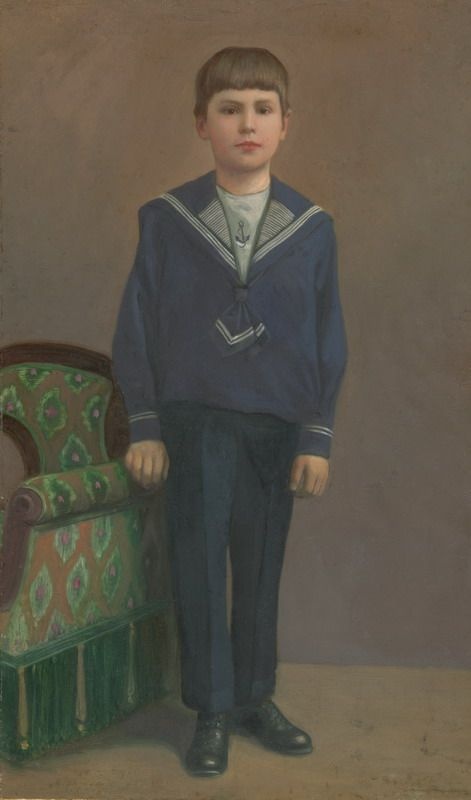 Портрет мальчика в матросском костюме, 1910 - 1917