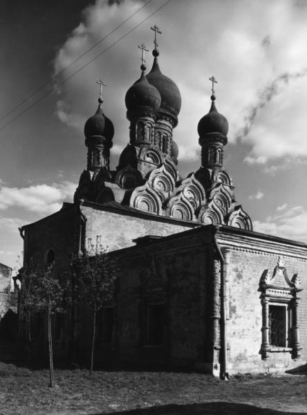 Церковь Георгия в Ендове с юго-западной стороны, 1970-е, г. Москва. Год постройки – 1653.