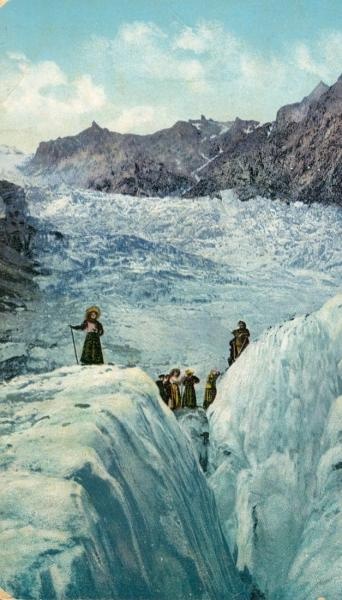 Девдоракский ледник горы Казбек, 1900-е, Кавказ