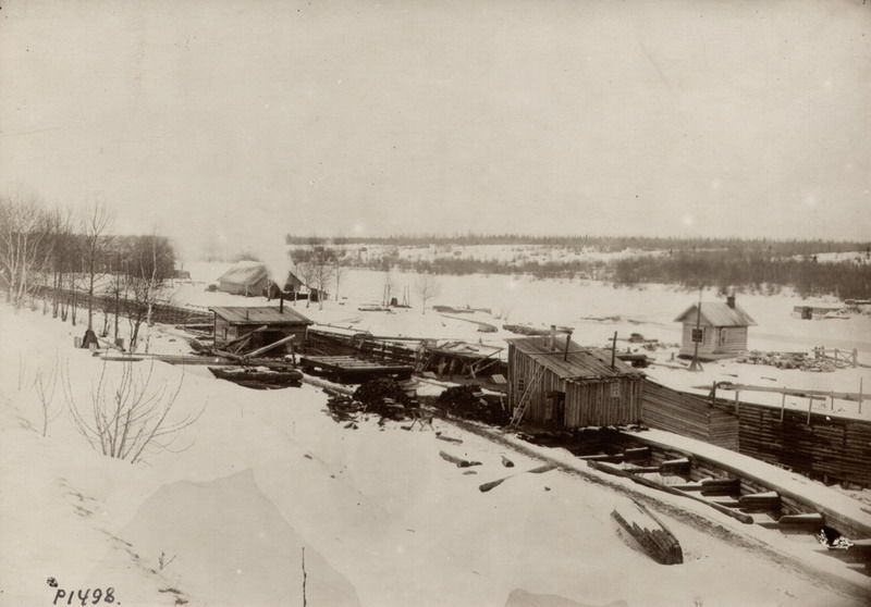 Ремонт на шлюзе Черная гряда, 1900-е, г. Череповец и Череповецкий район