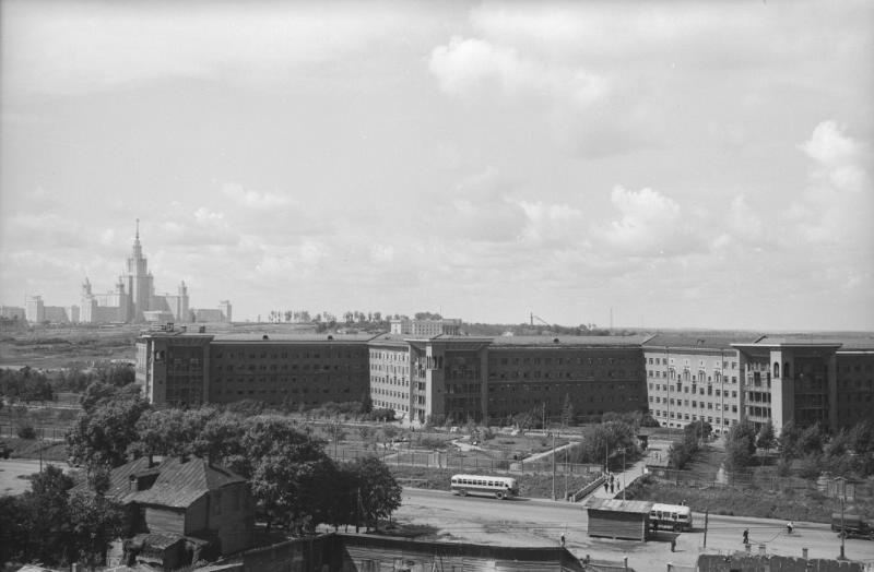 Новостройки и здание МГУ, 1953 - 1959, г. Москва